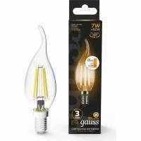 Gauss Лампа LED Filament Свеча на ветру E14 7W 550lm 2700K SQ104801107-S