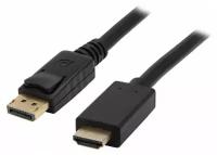 Кабель DP Display Port - HDMI, 3 м, однонаправленный, 1080p, KS-is