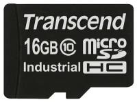 Промышленная карта памяти microSDHC Transcend 10I, 16 Гб Class 10 MLC, темп. режим от -40? до +85?, без адаптера