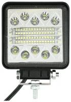 Фара светодиодная противотуманная и рабочего света, 12-80V, 120W (105х105мм, 40 LED) Вспышки ФСО