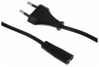 Кабель питания Cableхpert PC-184/2-1.8M, CEE 7/16 - C7, 2-pin, 2.5 А, 1.8 м, черный