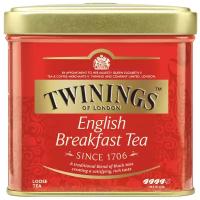 Twinings English Breakfast,черный чай, жестяная банка 100 гр