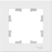 Рамка SE AtlasDesign, 1 пост, универсальная, белая, ATN000101