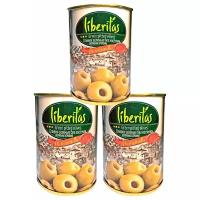 Оливки зеленые без косточек 300 гр ж/б бренда Liberitas Испания в упаковке 3 шт