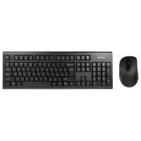 Клавиатура + мышь A4Tech 7100N, клавиатура черная, мышь черная, USB, беспроводная