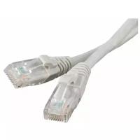Кабель для подключения интернета 30 м LAN коммутационный шнур патч-корд витая пара UTPCat5E RJ45 30 метров RIPO серый 003-300057