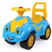 Каталка-толокар ТехноК Автомобиль для прогулок 3510, синий/желтый