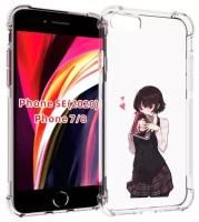 Чехол MyPads Persona 5 - Makoto Niijima для iPhone 7 4.7 / iPhone 8 / iPhone SE 2 (2020) / Apple iPhone SE3 2022 задняя-панель-накладка-бампер