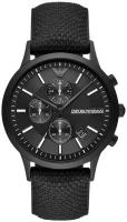 Наручные часы EMPORIO ARMANI Renato Наручные часы Emporio Armani AR11457 мужские, кварцевые, водонепроницаемые, черный