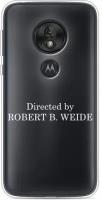 Силиконовый чехол на Motorola Moto G7 Play / Моторола Мото G7 Плей "Robert B Weide", прозрачный