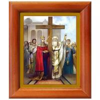 Воздвижение Креста Господня, икона в рамке 8*9,5 см