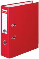 BRAUBERG папка-регистратор А4 с покрытием из ПВХ и уголком, 80 мм, красный