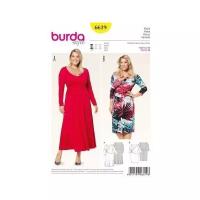 Выкройка Burda 6619 — Платье с драпировкой