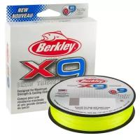 Шнур плетеный Berkley X9 Braid Fluro Green 150m 0.30mm 22,6kg