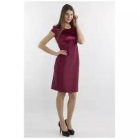 Атласное платье цвета марсала Bast 9558, розовый, размер: 44