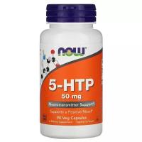 Now Foods, 5 HTP, 5-гидрокситриптофан, 50 мг, 90 капсул