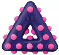 Игрушка для собак KONG Dotz Треугольник большой, TDD13E, фиолетовый
