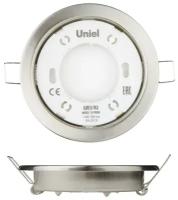 Uniel (10 шт Встраиваемый светильник (UL-00005054) Uniel GX53/H2 Nickel 10 Prom