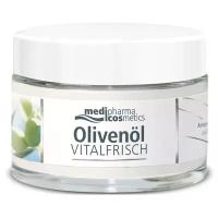 Medipharma cosmetics Olivenol Vitalfrisch Nachtpflege plus Q10 Creme Ночной крем для лица Оливенол