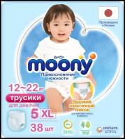 MOONY Подгузники-трусики MOONYMAN для девочек, XL (12-22 кг), 38 шт