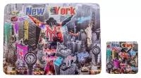 Подставка под горячее Gift'n'Home "New York. Памяти Майкла Джексона, Король - Жив!", 21.5 см х 29 см, 4 шт