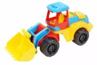 Детский бульдозер с подвижным ковшом технок трактор / экскаватор игрушка / строительная техника игрушки