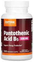 "Jarrow Pantothenic" - 500 мг пантотеновой кислоты в 100 капсулах. JARROW Pantothenic Acid jar 500mg 100 vcaps