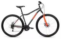 Велосипед Altair MTB HT 29 2.0 D (2022) (Велосипед ALTAIR MTB HT 29 2.0 D (29" 21 ск. рост. 17") 2022, темно-серый/красный, RBK22AL29161)