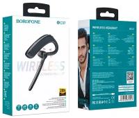 BOROFONE BC37/ Черная беспроводная Bluetooth гарнитура, для бизнеса, для офиса