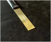 Полоса золотая, сатинированная, сталь 430 с покрытием. 3 метра. - 40 мм