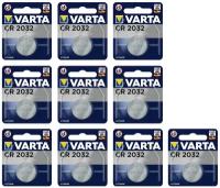 Дисковая батарейка Varta CR2032 Energy Lithium Battery 3V BL5, 5шт