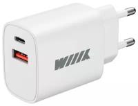 Сетевое зарядное устройство Wiiix UNN-4-1-01-QC-W, USB, 18Вт, 3A, белый