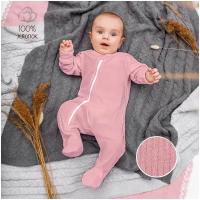 Комбинезон (слип) на молнии детский AMAROBABY Fashion, розовый, размер 74