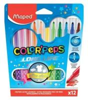 Maped Фломастеры "Color'Peps Long Life" (845020), черный, 12 шт