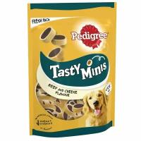 Лакомство для взрослых собак Pedigree Tasty Minis, ароматные кусочки с говядиной, 130 г