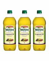 Масло Monini из Виноградных Косточек Grapeseed Oil 2 л, пластик - 3 шт