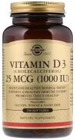 Капсулы SOLGAR Vitamin D3 (Cholecalciferol) 1000 МЕ, 1000 ME, 250 шт