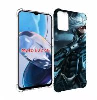 Чехол MyPads Metal Gear Rising Revengeance для Motorola Moto E22 4G / E22i 4G задняя-панель-накладка-бампер