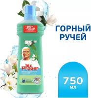 Mr. Proper Моющая жидкость для полов и стен Горный ручей, 0.75 л