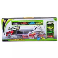 Автовоз Junfa toys Автовоз-трейлер (P856-A), 58 см, разноцветный