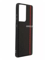 Чехол накладка для Samsung Galaxy S21 Ultra SM-G998B, G-Case Carbon, черная