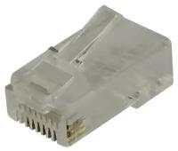 5bites US070A (US007A) Коннектор RJ-45 8p8c, зол.напыление, со вставкой (1шт)