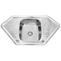 мойка кухонная из нержавеющей стали врезная SINKLIGHT 9550В 0.8/180 1E матовая