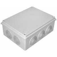 Коробка распределительная Промрукав (40-0320) для открытой установки 200х150х75 мм 10 вводов серая IP55 безгалогенная