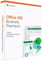 Microsoft Office 365 Business Premium Retail Russian Subscr 1YR Russia Only Medialess