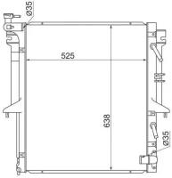 Радиатор MITSUBISHI L200 TRITON 06- PAJERO SPORT 08- Sat MC000L200