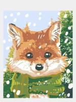 Картина по номерам Selfica "Зимняя лисичка" 50х40см