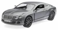 Машина инерционная Bentley Continental GT Speed 2012 серая металл Kinsmart