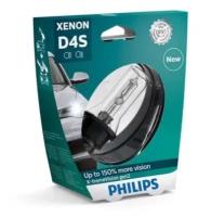 Лампа автомобильная Philips Xenon X-tremeVision D4S 35W P32D-5+150% gen2 4800K 42V, 1шт, 42402XV2S1