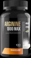 Аминокислота Maxler Arginine 1000 Max, 100 таблеток - Повышение эффективности тренировок - Улучшение питания мышц